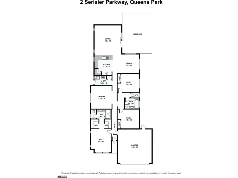 2 Serisier Parkway, Queens Park WA 6107 Floorplan