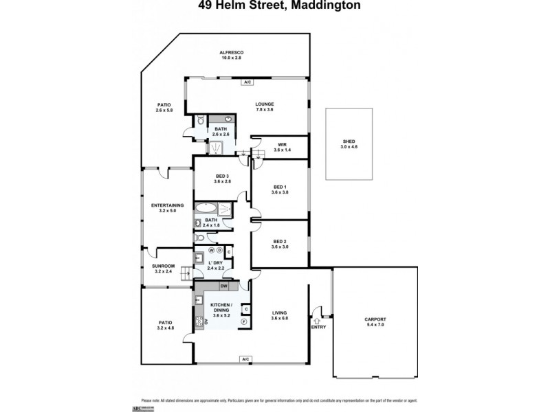 49 Helm Street, Maddington WA 6109 Floorplan