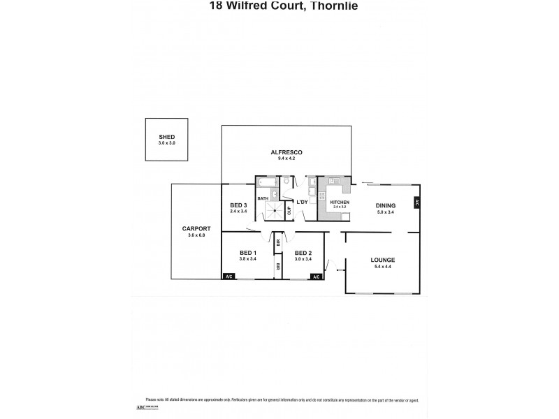18 Wilfred Court, Thornlie WA 6108 Floorplan