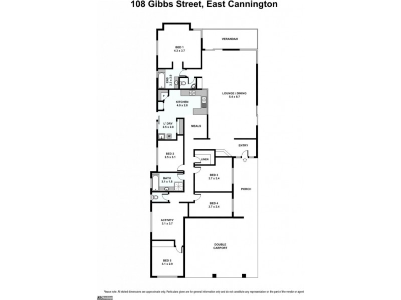 108 Gibbs Street, East Cannington WA 6107 Floorplan