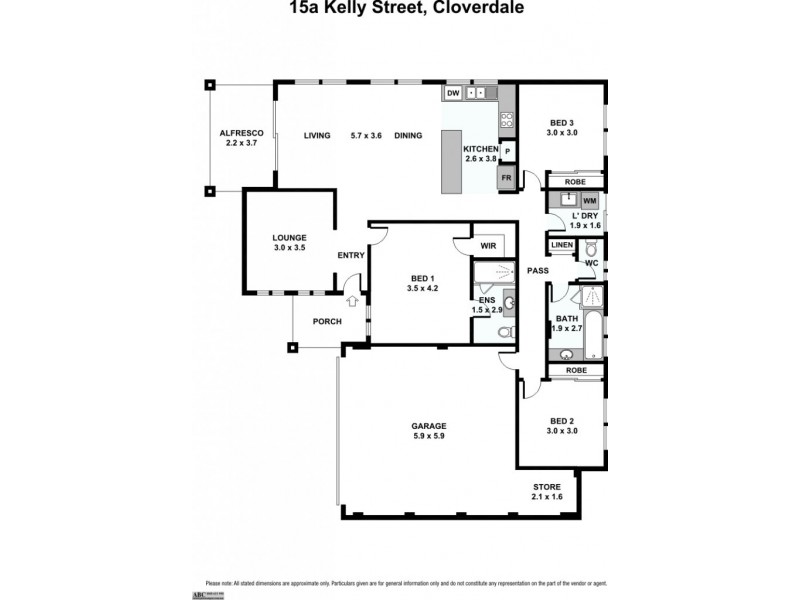 15a Kelly Street, Cloverdale WA 6105 Floorplan