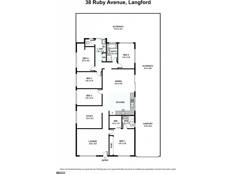 38 Ruby Avenue, Langford WA 6147 Floorplan