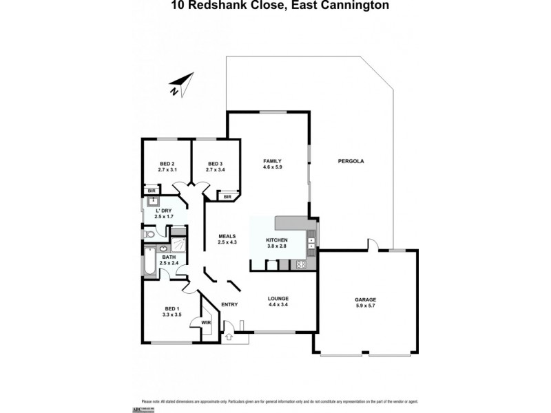 10 Redshank Close, East Cannington WA 6107 Floorplan