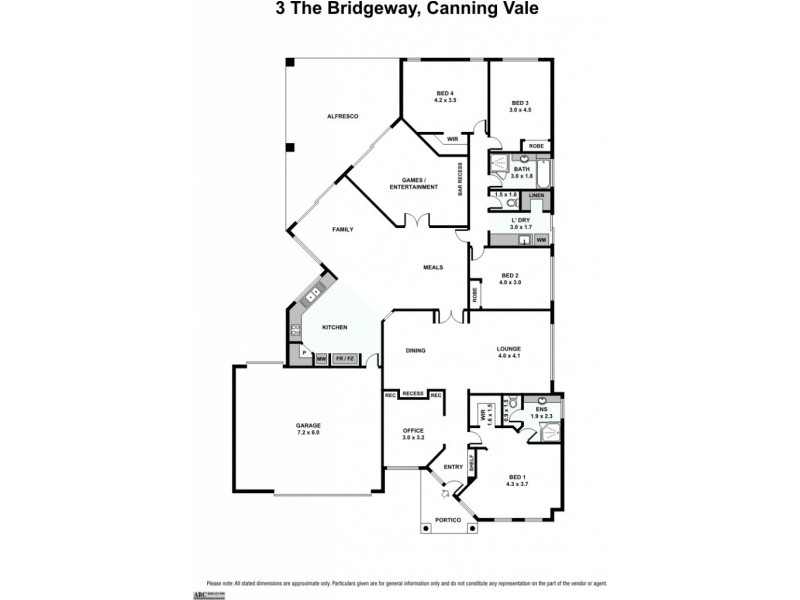 3 The Bridgeway, Canning Vale WA 6155 Floorplan