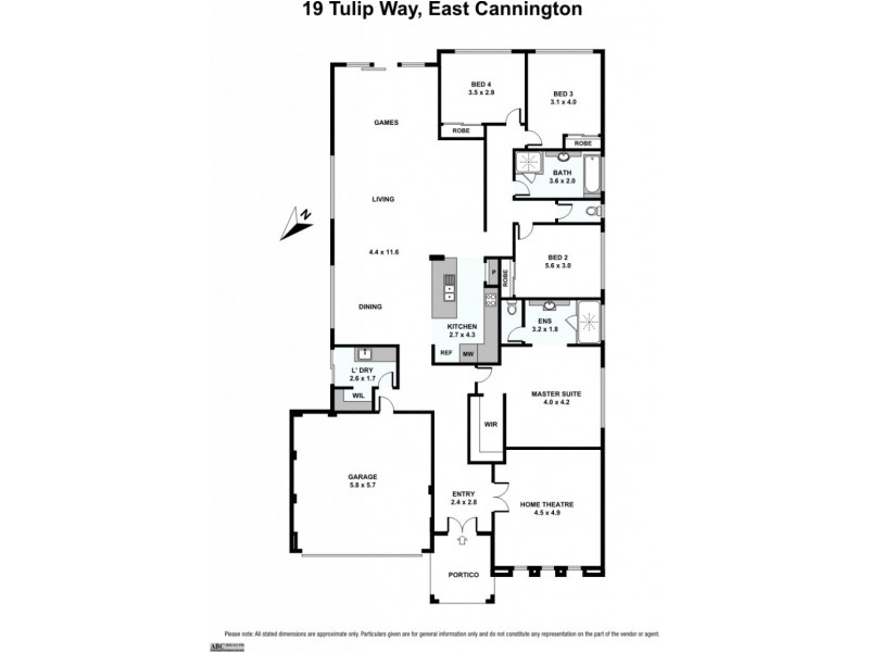 19 Tulip Way, East Cannington WA 6107 Floorplan
