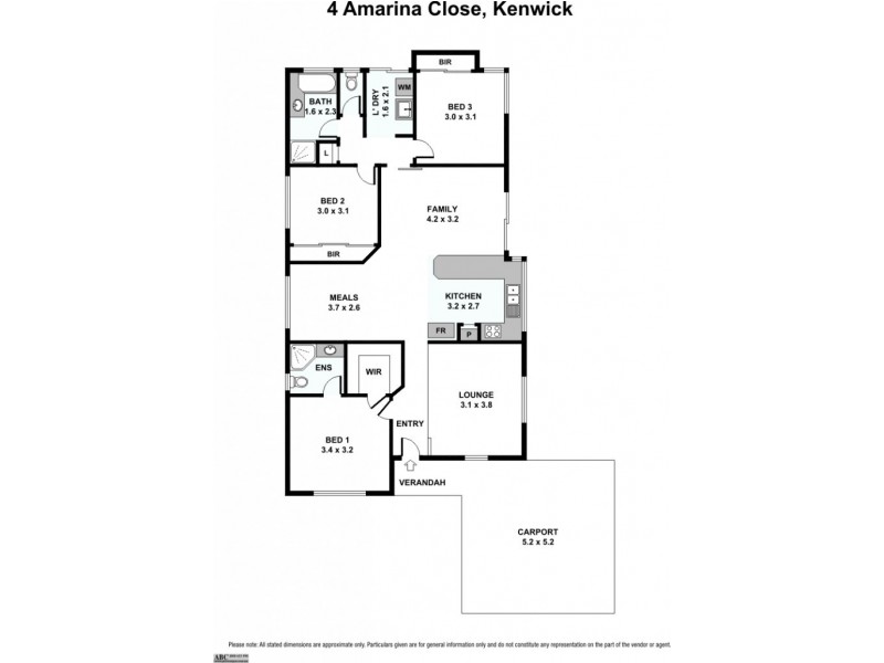 4 Amarina Close, Kenwick WA 6107 Floorplan