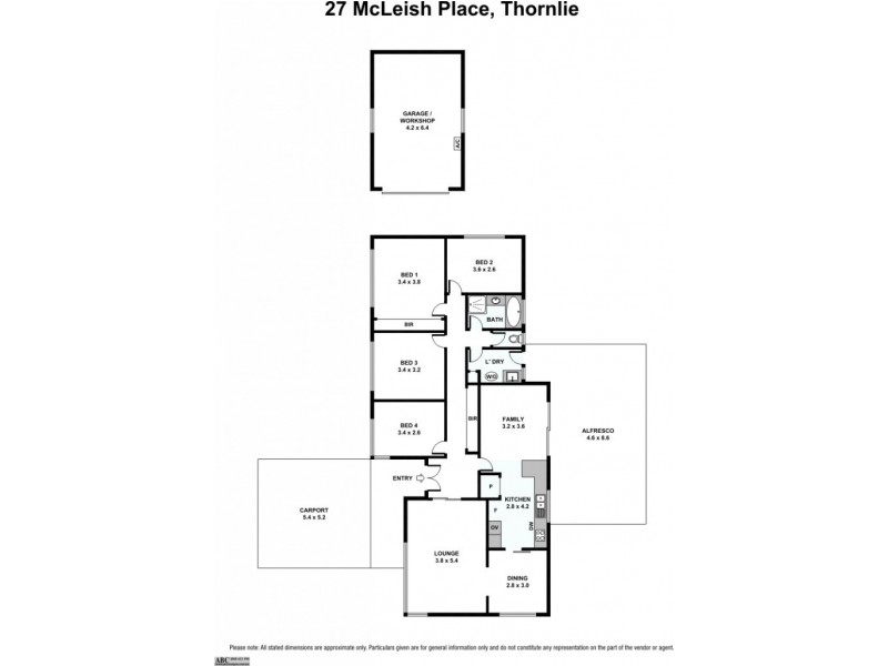 27 McLeish Place, Thornlie WA 6108 Floorplan
