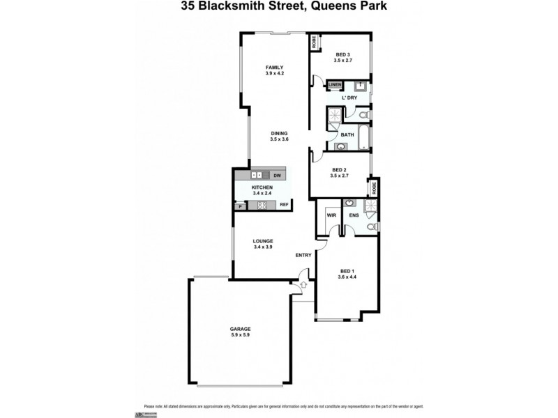 35 Blacksmith Street, Queens Park WA 6107 Floorplan