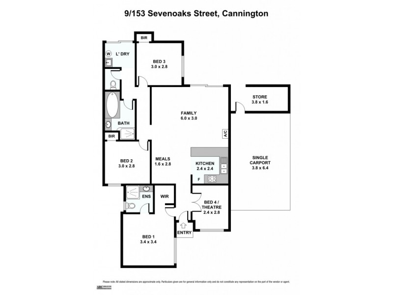 9/153 Sevenoaks Street, Cannington WA 6107 Floorplan
