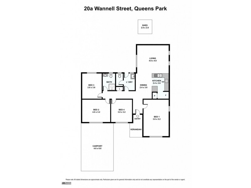 20a Wannell Street, Queens Park WA 6107 Floorplan