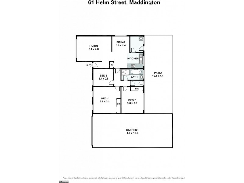 61 Helm Street, Maddington WA 6109 Floorplan