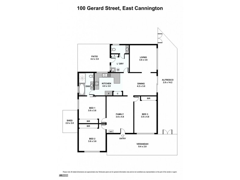 100 Gerard Street, East Cannington WA 6107 Floorplan