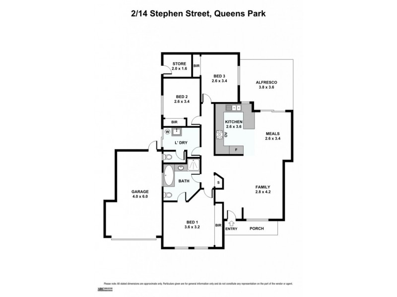 2/14 Stephen Street, Queens Park WA 6107 Floorplan