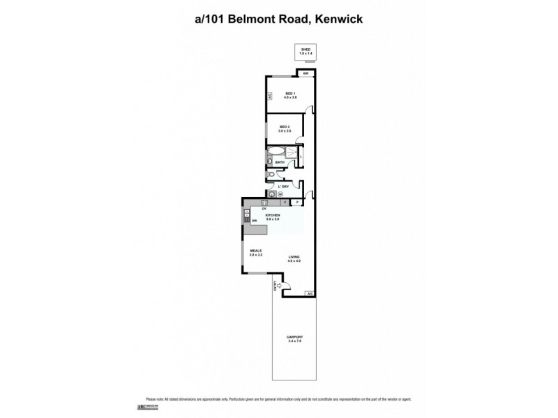 101a Belmont Road, Kenwick WA 6107 Floorplan