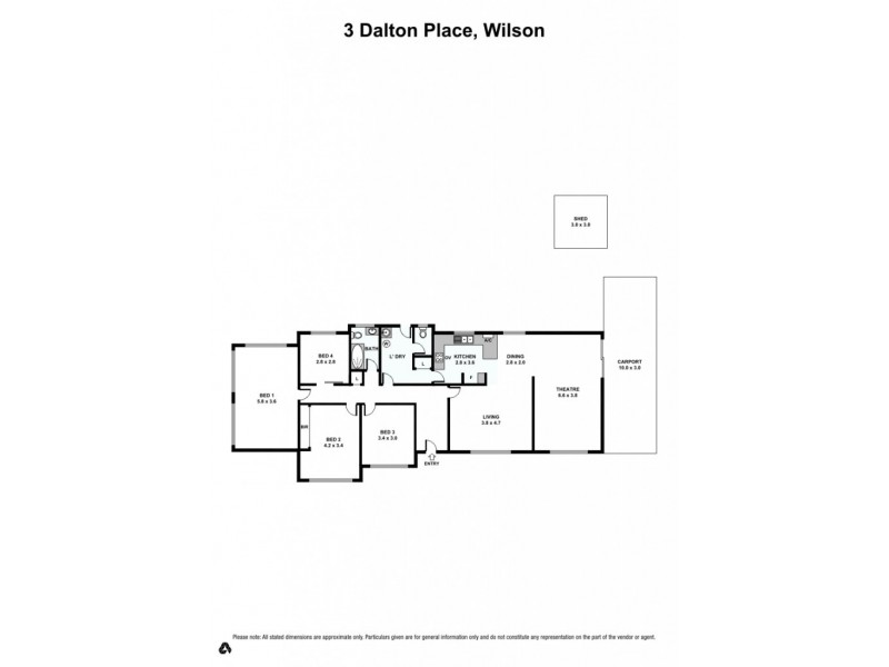 3 Dalton Place, Wilson WA 6107 Floorplan