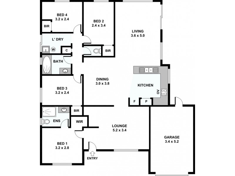 2a Fleming Avenue, Bentley WA 6102 Floorplan