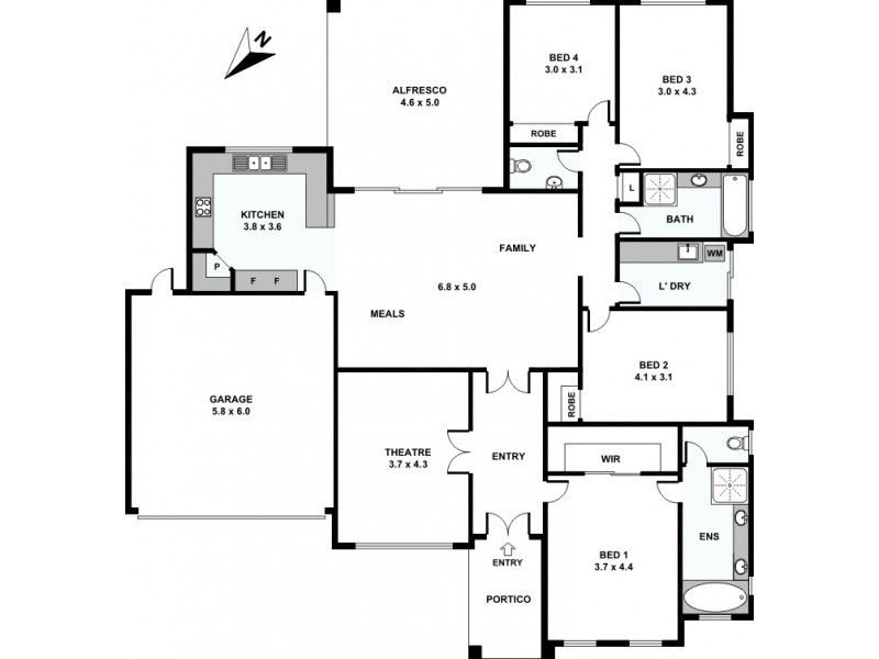 5 Gianatti Ramble, East Cannington WA 6107 Floorplan