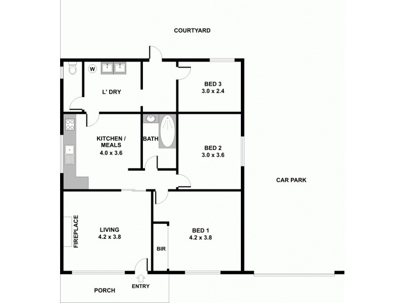 30b Sydenham Street, Beckenham WA 6107 Floorplan