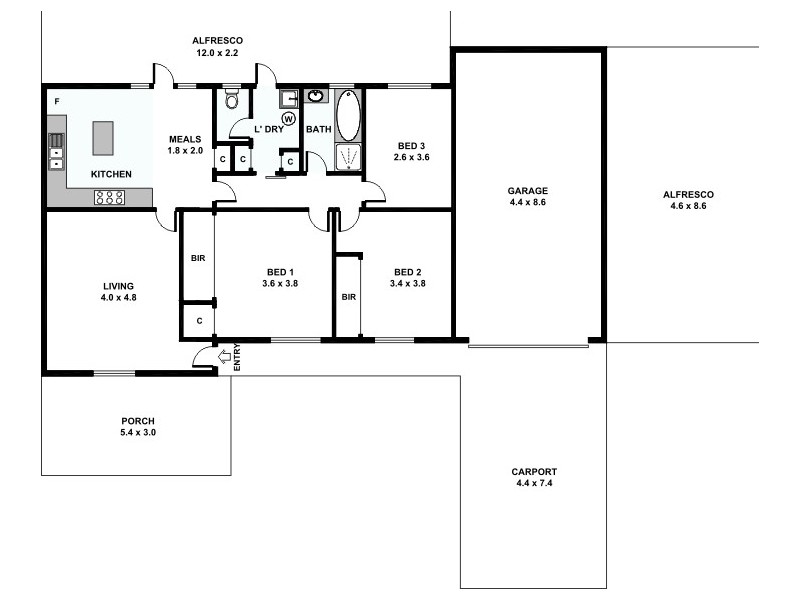 29 Corona Crescent, Cannington WA 6107 Floorplan