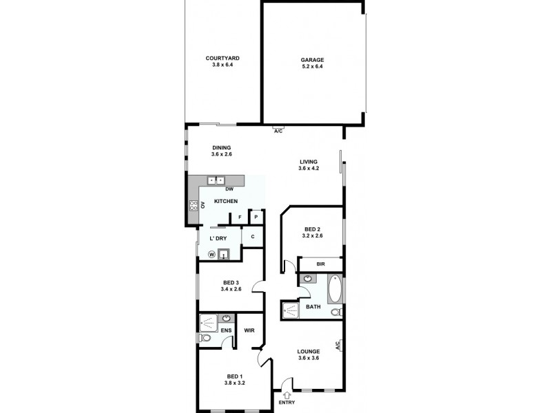 172 Treasure Road, Queens Park WA 6107 Floorplan