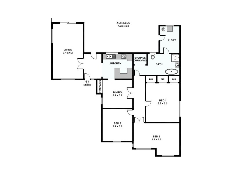 118 Station Street, East Cannington WA 6107 Floorplan