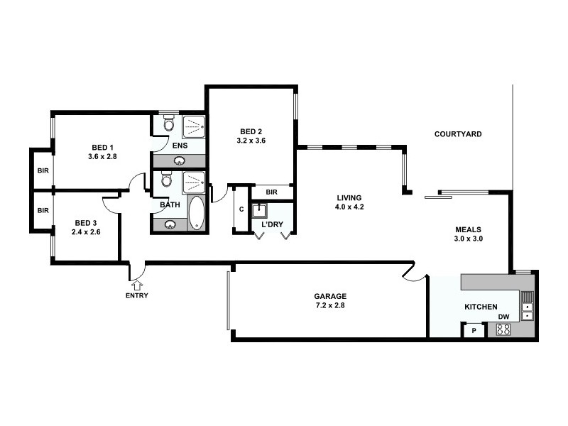 19b Prince Street, Queens Park WA 6107 Floorplan