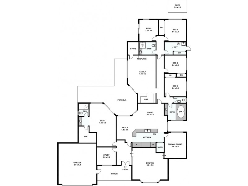 19 Shacklock Crescent, Winthrop WA 6150 Floorplan