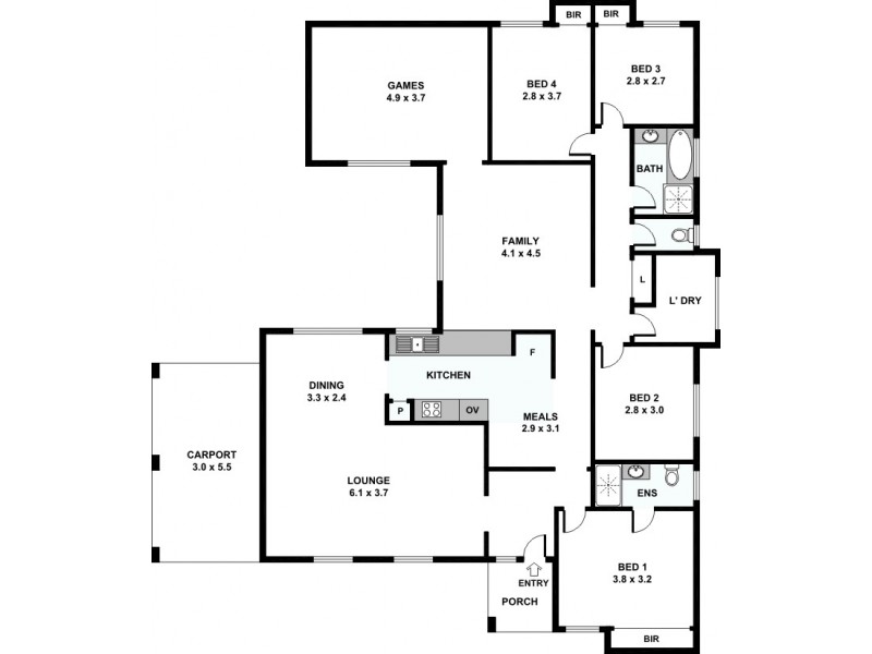 11 Ravenslea Drive, Parkwood WA 6147 Floorplan