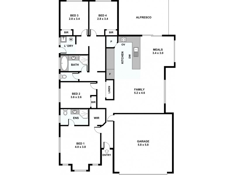 8 Tulip Way, East Cannington WA 6107 Floorplan
