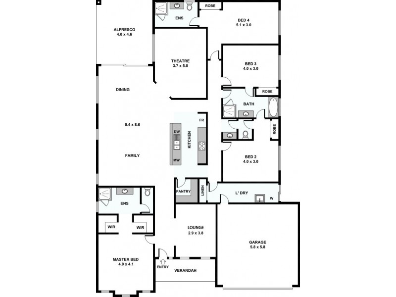 60a Redcliffe Street, East Cannington WA 6107 Floorplan