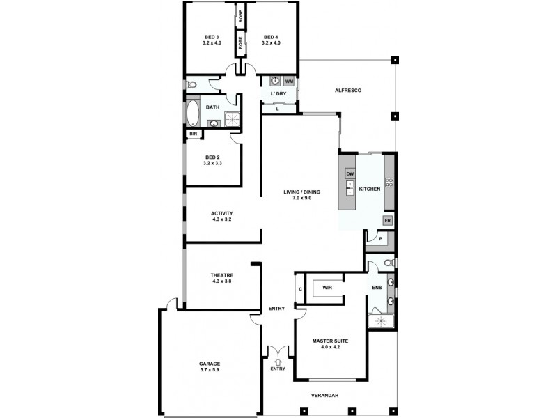 233 Daly Street, Belmont WA 6104 Floorplan
