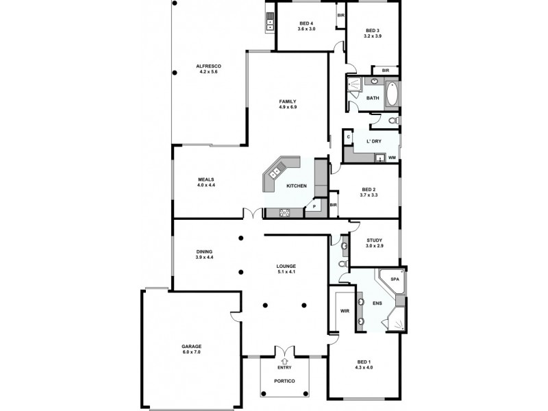 128 Station Street, East Cannington WA 6107 Floorplan
