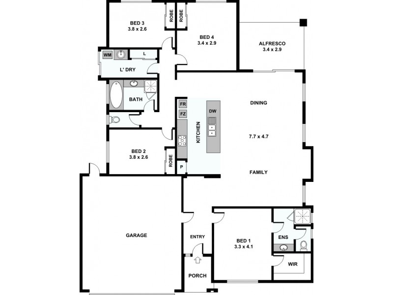 120c Thomas Street, Queens Park WA 6107 Floorplan