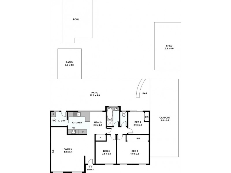 16 Vanda Place, Maddington WA 6109 Floorplan