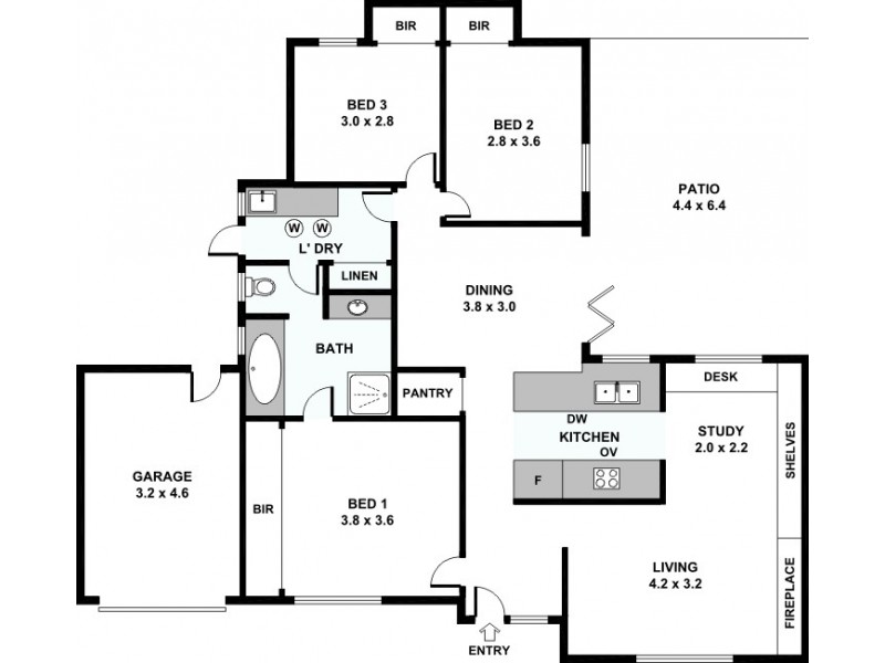 66 Grenadier Drive, Thornlie WA 6108 Floorplan