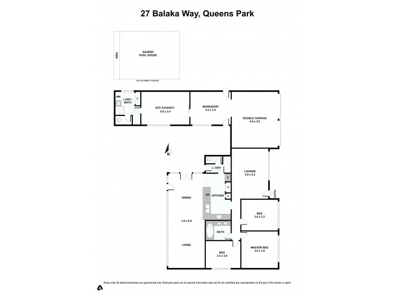 27 Balaka Way, Queens Park WA 6107 Floorplan