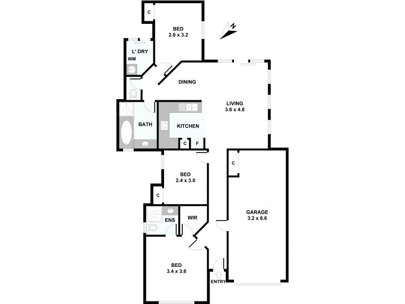 13 Albion Street, East Cannington WA 6107 Floorplan