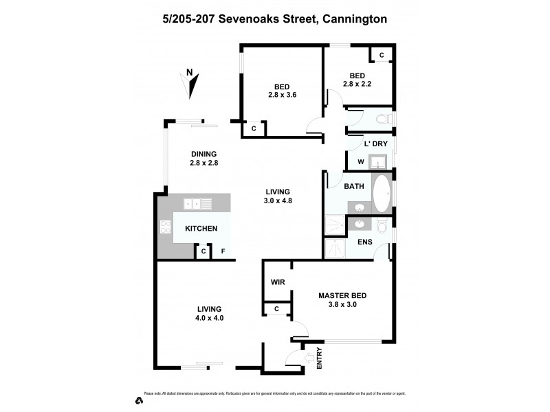 5/205-207 Sevenoaks Street, Cannington WA 6107 Floorplan