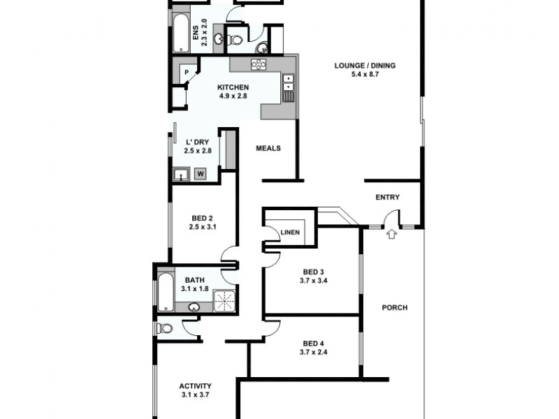 108 Gibbs Street, East Cannington WA 6107 Floorplan