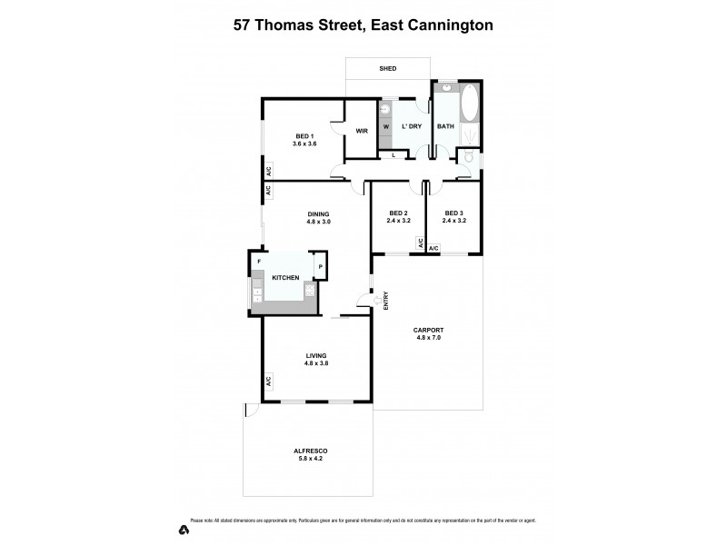 57 Thomas Street, East Cannington WA 6107 Floorplan