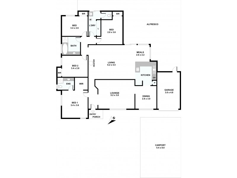3 Westmorland Drive, Leeming WA 6149 Floorplan