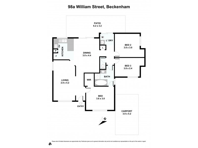 98a William Street, Beckenham WA 6107 Floorplan