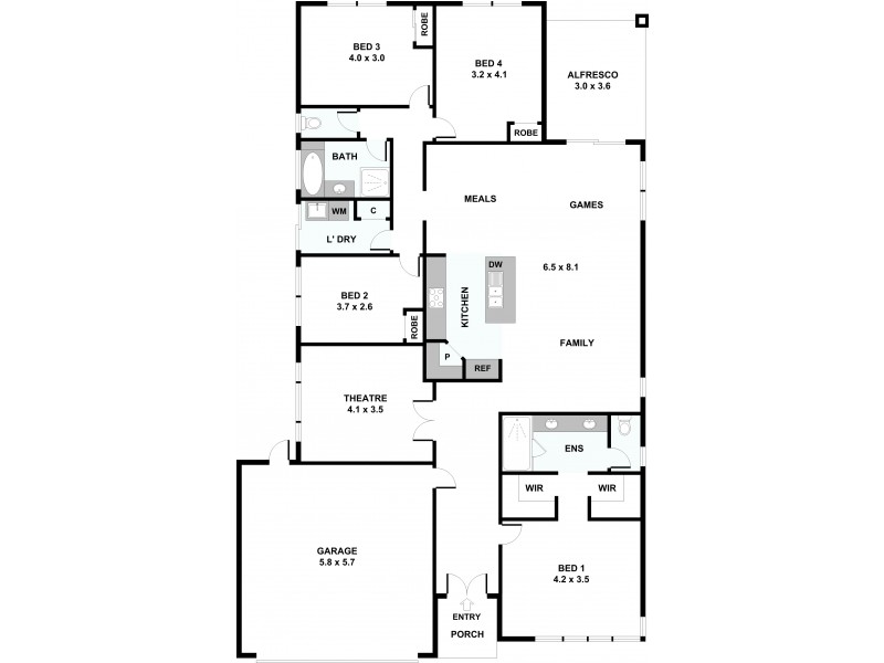 87 Monticello Parkway, Piara Waters WA 6112 Floorplan