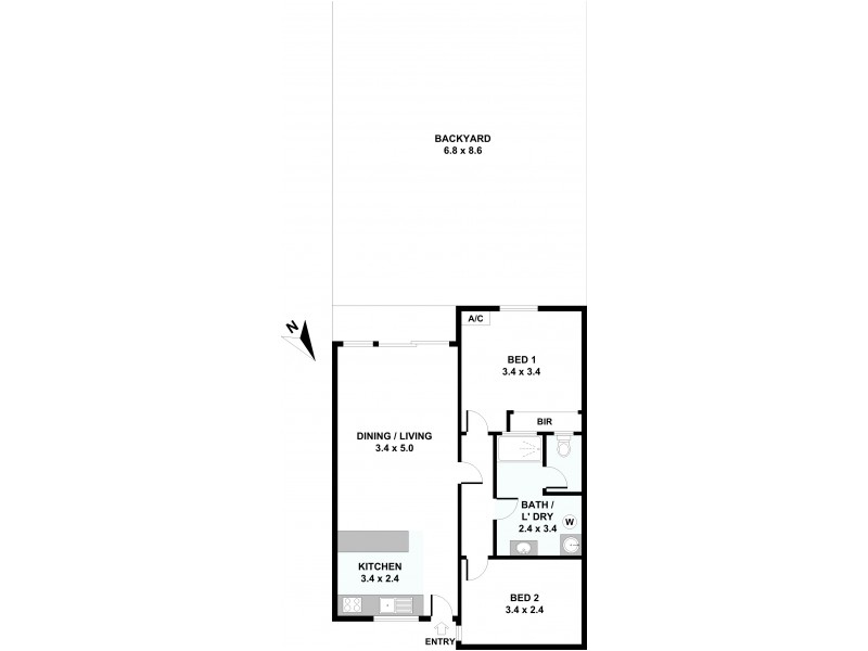 8/307 Wharf Street, Queens Park WA 6107 Floorplan
