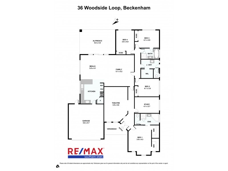 36 Woodside Loop, Beckenham WA 6107 Floorplan