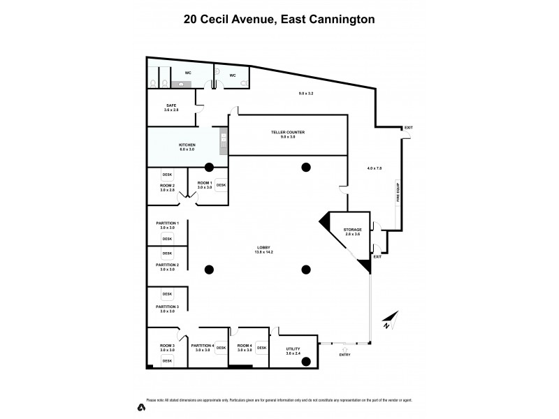 1/20 Cecil Avenue, Cannington WA 6107 Floorplan