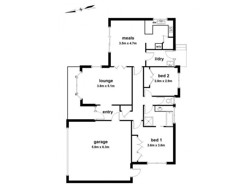 2a Allaware Avenue, Croydon VIC 3136 Floorplan