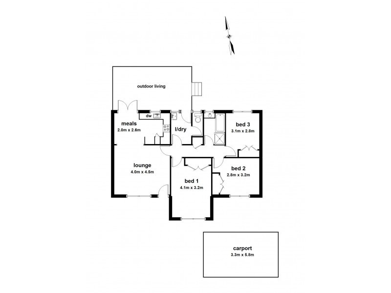 1/125 Cambridge Road, Mooroolbark VIC 3138 Floorplan