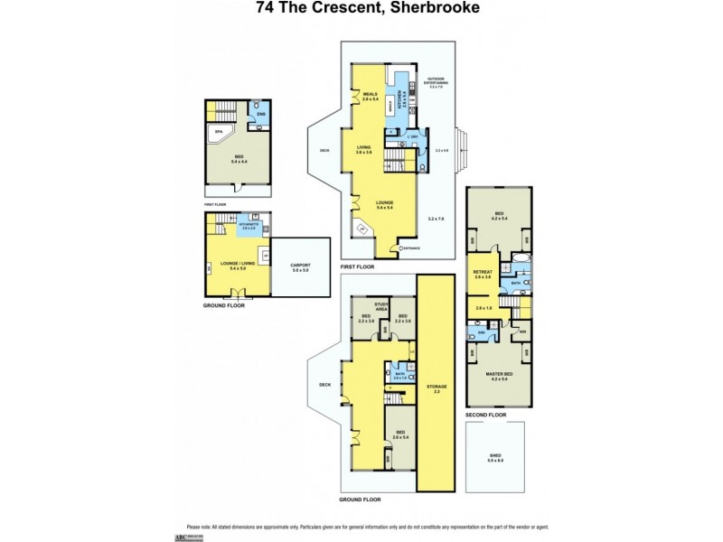 74 The Crescent, Sassafras VIC 3787 Floorplan