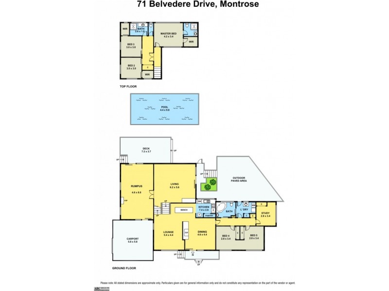 71 Belvedere Drive, Montrose VIC 3765 Floorplan